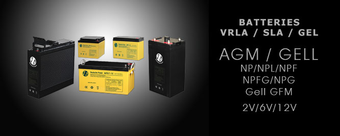BATTERIES, VRLA / SLA / GEL: 2V/6V/12V